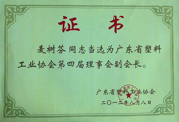 廣東省塑協(xié)副會長